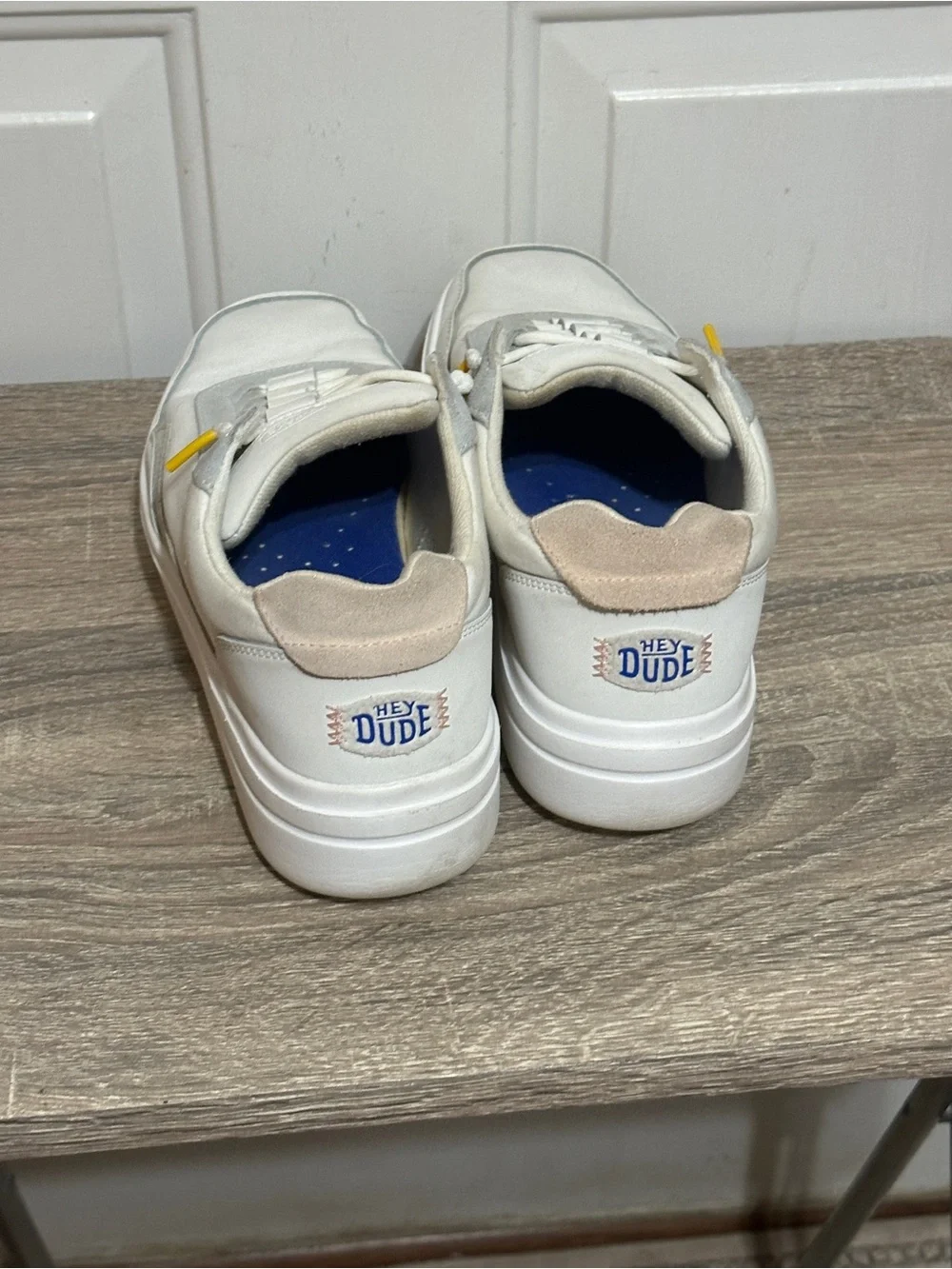 Hey Dude Women's Size 10 Hudson Lift Colorblock Cream/Multi  0221